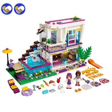 Load image into Gallery viewer, Compatible legoinglys friends 760pcs Pop Star House Constructor Model Kit Blocks Bricks Toys For Boys Girls Children Modeling