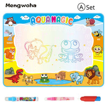 Load image into Gallery viewer, Large Bize water Colorful drawing Mat Painting Writing Mat Doodle WIth pens Educational Toys For children Rug Xmas Gift 110x90cm