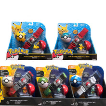 Load image into Gallery viewer, 2019 Genuine TOMY US version Pokemon Pikachu Master Ball Elf Ball Belt Set Telescopic Children's Toys Christmas Gifts POKEMON