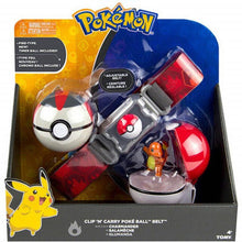 Load image into Gallery viewer, 2019 Genuine TOMY US version Pokemon Pikachu Master Ball Elf Ball Belt Set Telescopic Children's Toys Christmas Gifts POKEMON