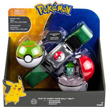 Load image into Gallery viewer, 2019 Genuine TOMY US version Pokemon Pikachu Master Ball Elf Ball Belt Set Telescopic Children's Toys Christmas Gifts POKEMON